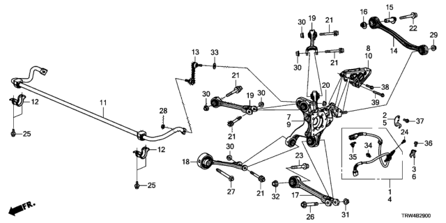 2018 Honda Clarity Plug-In Hybrid  Nut, Flange (10MM) Diagram for 90002TA0A00