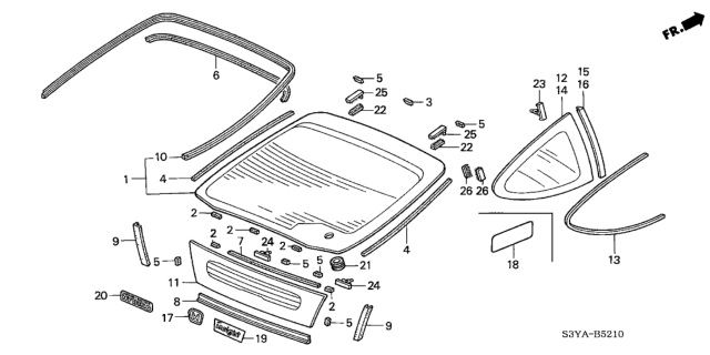 2005 Honda Insight  Fastener Diagram for 91515S3Y000
