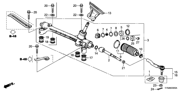 2019 Honda HR-V  O-RING Diagram for 53418T7AN11