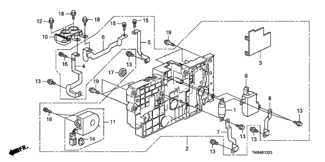 2011 Honda Insight  Busbar, Minus Diagram for 1E420RBJ003
