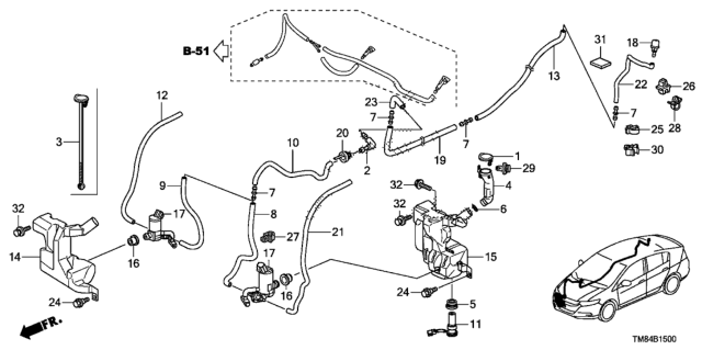 2011 Honda Insight  Cap Unit, Mouth Diagram for 76802SEF003