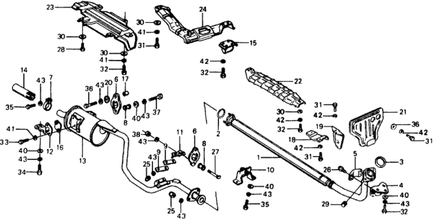 1975 Honda Civic Nut, Self-Lock (8MM) Diagram for 90110679003