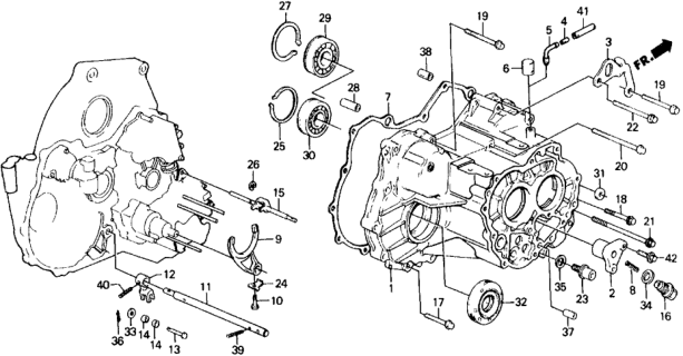 1988 Honda Civic Bolt, Flange (8X53) Diagram for 90015PF0000