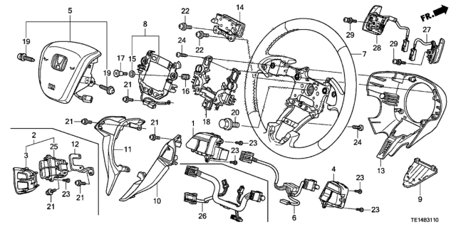 2012 Honda Accord  Cap, Body Cover *NH167L* (GRAPHITE BLACK) Diagram for 78512TE0A81ZA