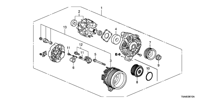 2016 Honda Fit  Rotor Assembly Diagram for 311015R7A01