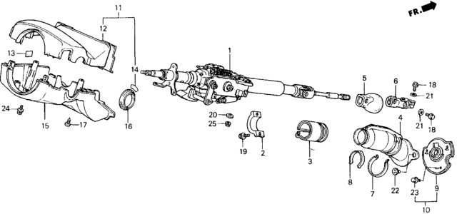 1989 Honda Prelude  Washer, Plain (8MM) Diagram for 90471SB0000