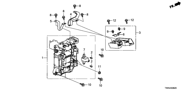 2018 Honda Accord Hybrid Screw (5X9) Diagram for 1E1136C2A01