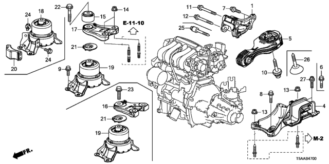 2019 Honda Fit  Bolt, Flange (12X58) Diagram for 90162TAR000