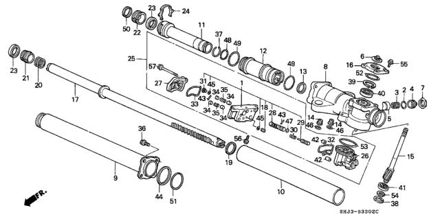 1990 Honda Civic O-Ring (50X2.4) (Arai) Diagram for 91360SD4952