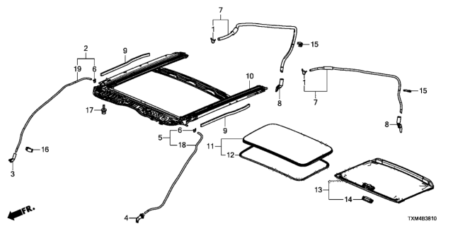 2019 Honda Insight V.Tube, RR Drain ( Diagram for 70060TBAA00