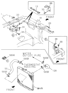1996 Honda Passport Insulator, Hose Diagram for 8970318901
