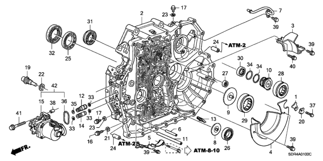 2005 Honda Accord Hybrid  Plate, Oil Guide Diagram for 23235RDK000