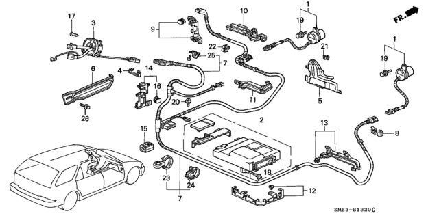 1991 Honda Accord  Bolt, Flange (8X16) Diagram for 90134SL4N81