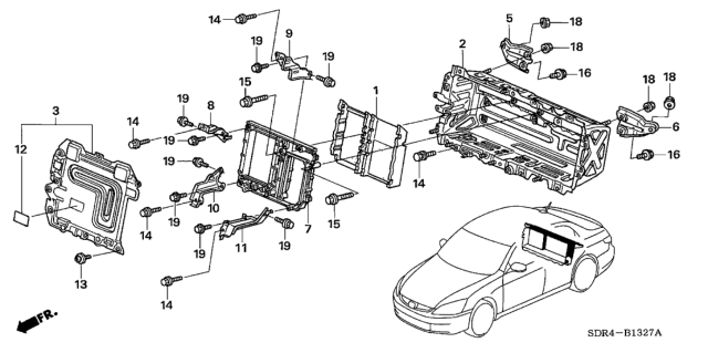 2005 Honda Accord Hybrid  Bolt-Washer (6X10) Diagram for 90062RCJ000