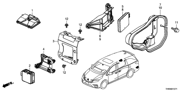 2021 Honda Odyssey CAMERA SET Diagram for 36163THRA01