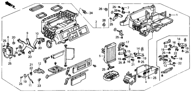 1990 Honda Prelude  Holder, Rod Diagram for 79195SF1003