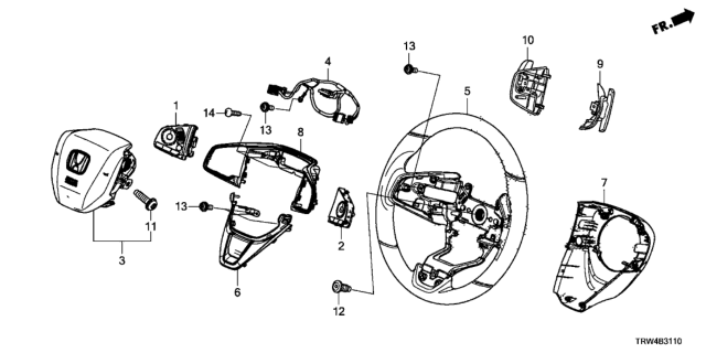 2019 Honda Clarity Plug-In Hybrid  Sw Assy. *NH167L* Diagram for 78560TEAA81ZG