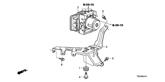 2008 Honda Accord Module Assembly, Vsa Diagram for 57110TE1A53