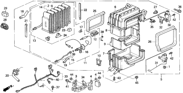 1994 Honda Prelude  Valve Assembly, Expansion Diagram for 80220SS0H01