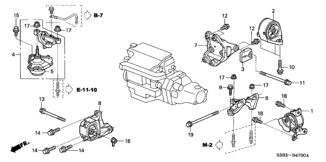 2004 Honda Civic  Bolt, Flange (12X88) Diagram for 90167S5B000