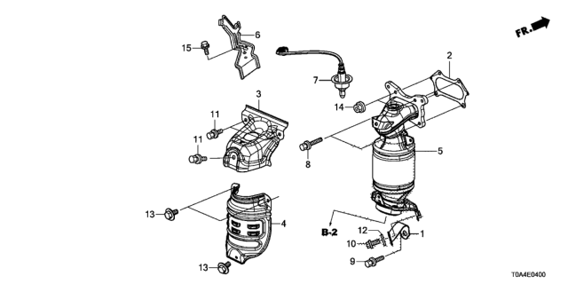 2012 Honda CR-V Sensor, Air Fuel Rati Diagram for 36531RX0A01