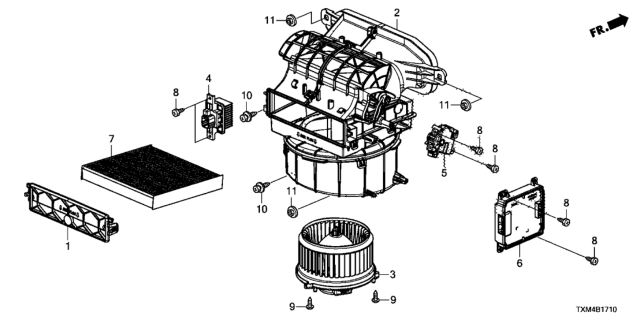 2020 Honda Insight SET Diagram for 79351TETH01