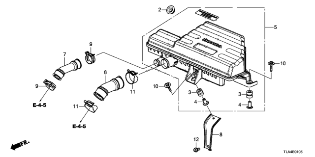 2019 Honda CR-V  Chamber, Resonator Diagram for 172305PAA00