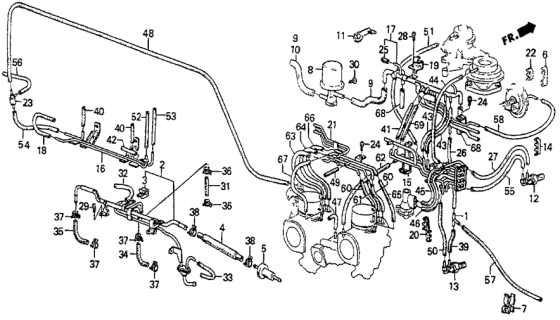 1983 Honda Prelude  Tube, Special (8X40) Diagram for 17415PC6660