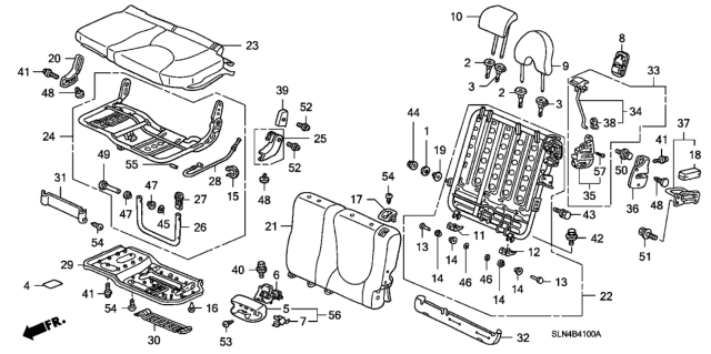 2008 Honda Fit  Bolt-Washer (8X22) Diagram for 90101SAA000