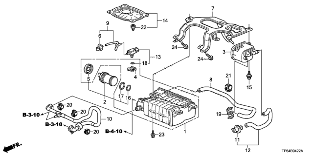 2013 Honda Crosstour  Joint, Drain Tube Diagram for 17742STKA01