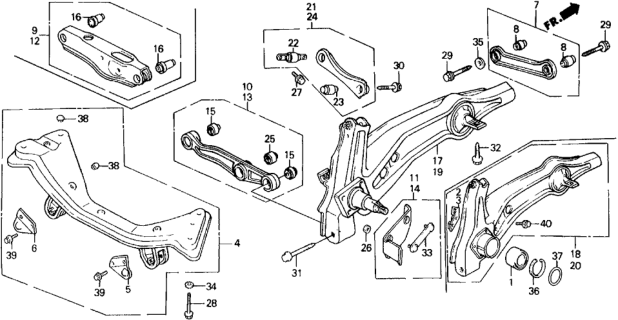 1989 Honda Civic  O-Ring (76.8X2.4) Diagram for 91351SH9A22