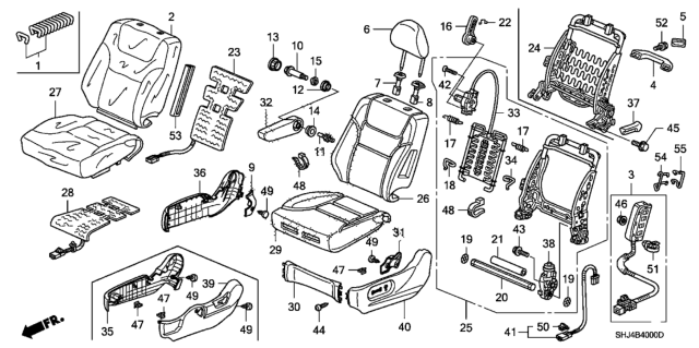 2005 Honda Odyssey  Bush, Armrest (A) Diagram for 81184SHJA01