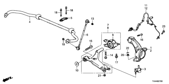 2020 Honda Accord  Bolt, Flange (10X74) Diagram for 90183TVAA00
