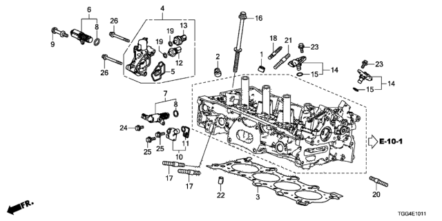 2018 Honda Civic O-Ring Diagram for 37515RPYG01