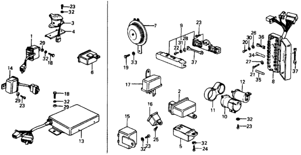 1975 Honda Civic  Washer, Plain (4MM) Diagram for 9410104000