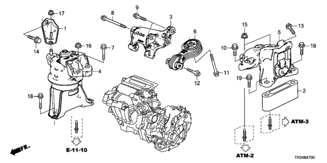 2014 Honda Civic  Bolt, Flange (12X40) Diagram for 957011204007