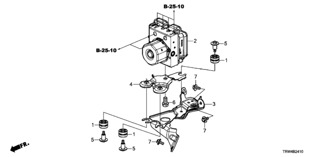 2020 Honda Clarity Plug-In Hybrid  Bolt, Wash (10X18) Diagram for 90110TRTA00