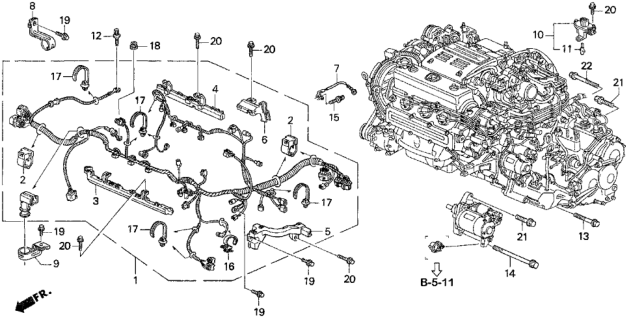 1995 Honda Accord  Bolt, Flange (12X135) Diagram for 90122P8AA01