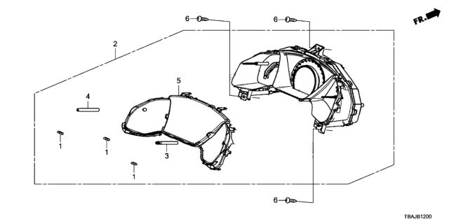 2018 Honda Civic Lens(1 Hole) Assy Diagram for 78156TBCA01