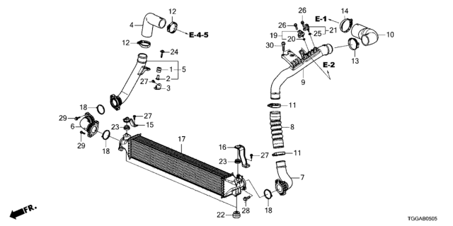 2021 Honda Civic Band, Hose (D70) Diagram for 173175ANA01