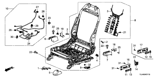 2017 Honda CR-V  Cover, L. FR. Seat Foot (Outer) *NH900L* (RR) (DEEP BLACK) Diagram for 81507TLAA01ZA
