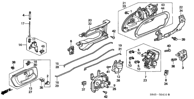 1999 Honda Accord Snap (Pink) Diagram for 72139S0A003