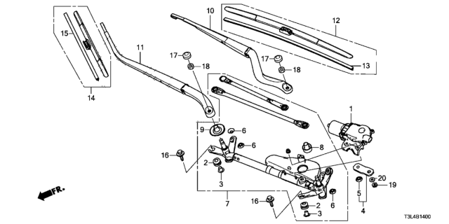 2016 Honda Accord  Pivot Cap Diagram for 76561SLJ003