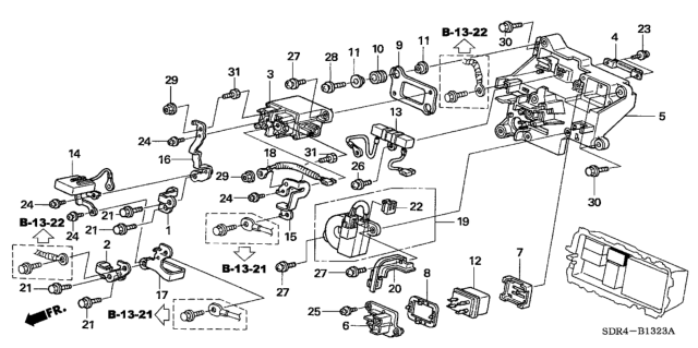 2006 Honda Accord Hybrid Screw-Washer (5X14) Diagram for 938910501408
