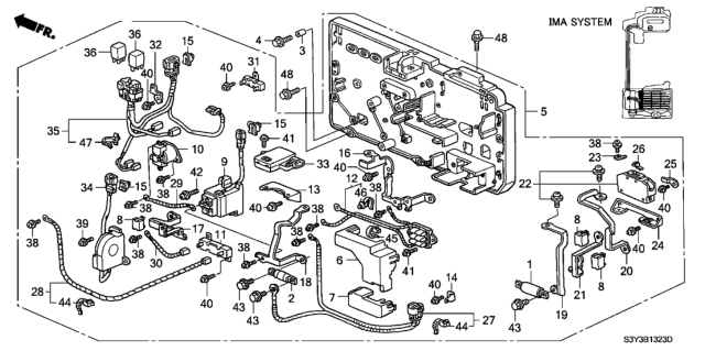 2000 Honda Insight Screw-Washer (4X14) Diagram for 938910401407
