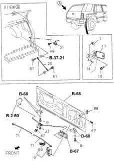 1996 Honda Passport  Bolt Bracket, Powe Diagram for 8980058420
