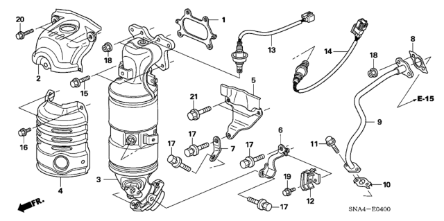 2008 Honda Civic  Bolt, Flange (8X27) Diagram for 90001RNAA00
