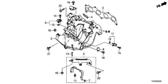 2014 Honda Accord  Bolt-Washer (5X20) Diagram for 934050502008