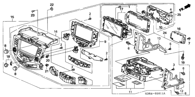 2005 Honda Accord Hybrid  Tuner Assy. (Alpine) Diagram for 39175SDRA43