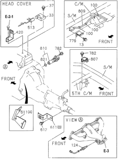 1996 Honda Passport  Bracket, Harness Diagram for 8971261221